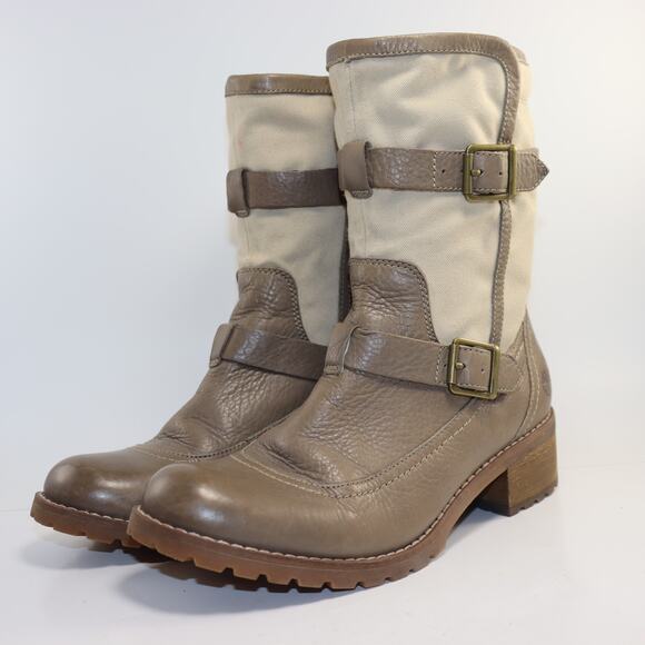 Timberland Apley Casual Boots Taupe Leather size 8.5 - Picture 2 of 6